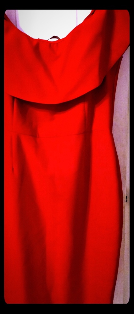 Womans off the shoulder bardot dress